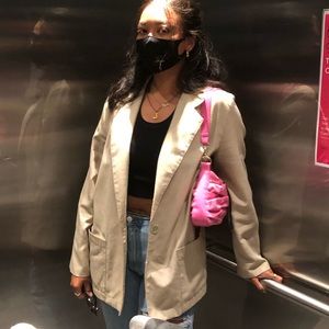 Nude Lightweight Oversized Blazer